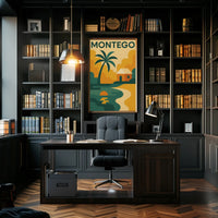 Montego Bay Tropical Paradise Retro Travel Poster PosterGoat