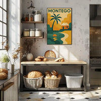 Montego Bay Tropical Paradise Retro Travel Poster PosterGoat