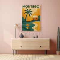 Montego Bay Tropical Paradise Retro Travel Poster PosterGoat