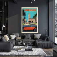 Montevideo Vintage Travel Scene Mid-Century Travel Poster PosterGoat