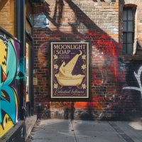 Moonlight Soap Art Nouveau Vintage Advertisement Poster PosterGoat