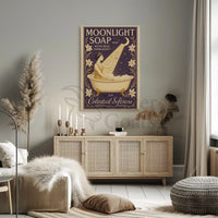 Moonlight Soap Art Nouveau Vintage Advertisement Poster PosterGoat