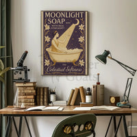 Moonlight Soap Art Nouveau Vintage Advertisement Poster PosterGoat