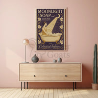 Moonlight Soap Art Nouveau Vintage Advertisement Poster PosterGoat