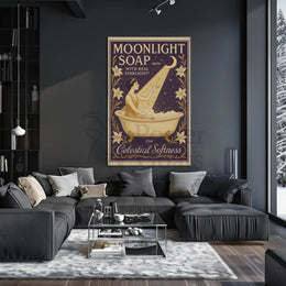 Moonlight Soap Art Nouveau Vintage Advertisement Poster PosterGoat