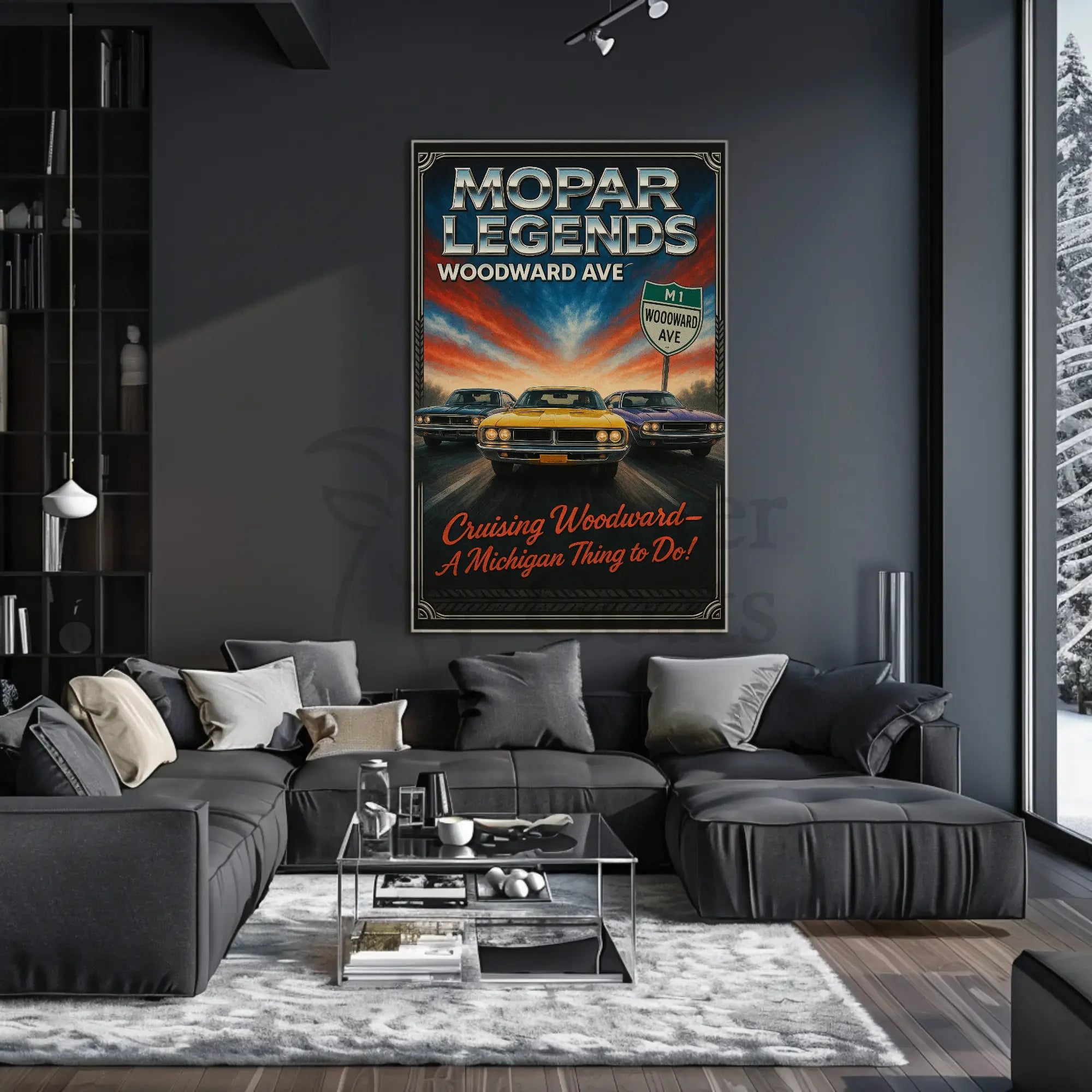 Mopar Legends Classic Cars Retro Cultural or Heritage Poster PosterGoat