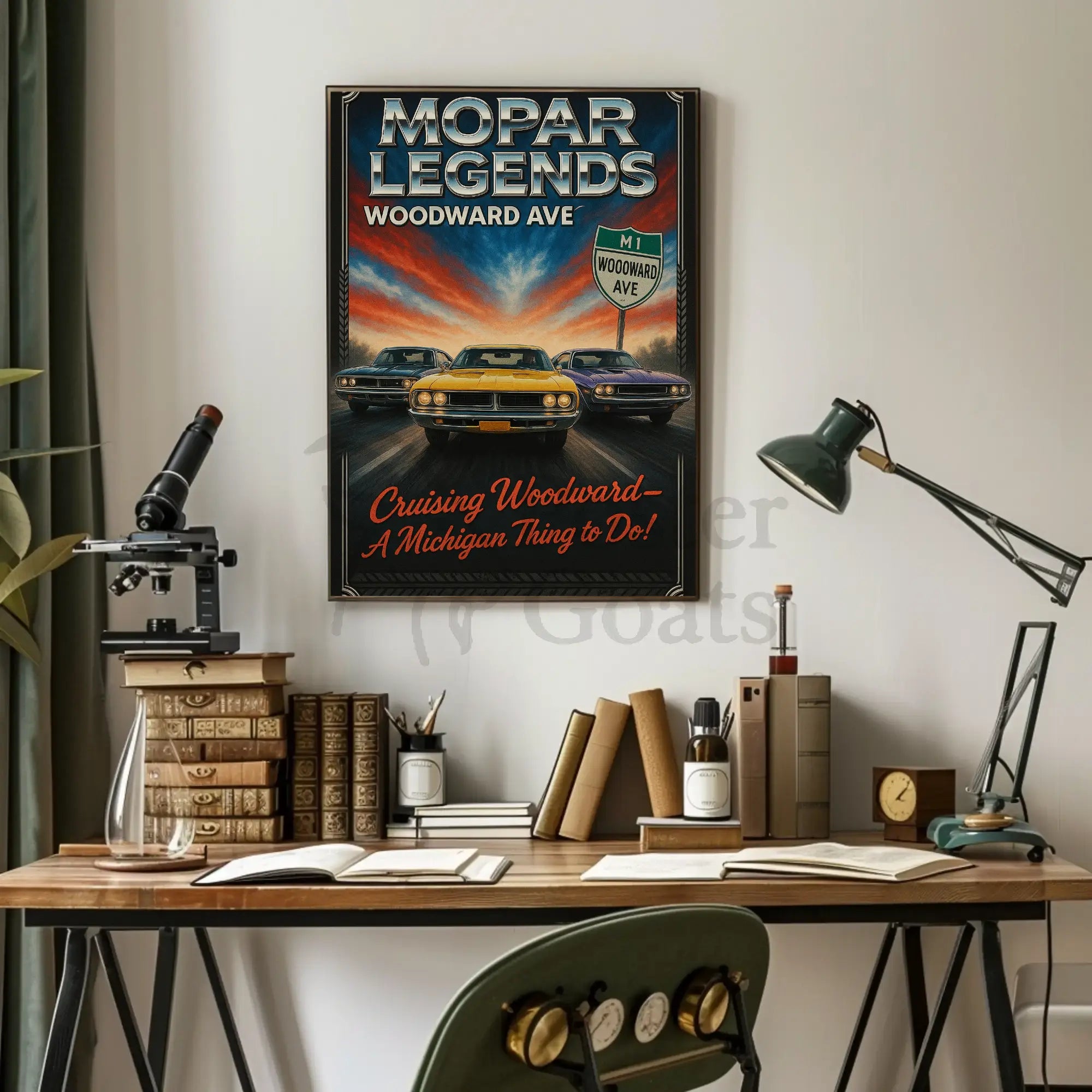 Mopar Legends Classic Cars Retro Cultural or Heritage Poster PosterGoat