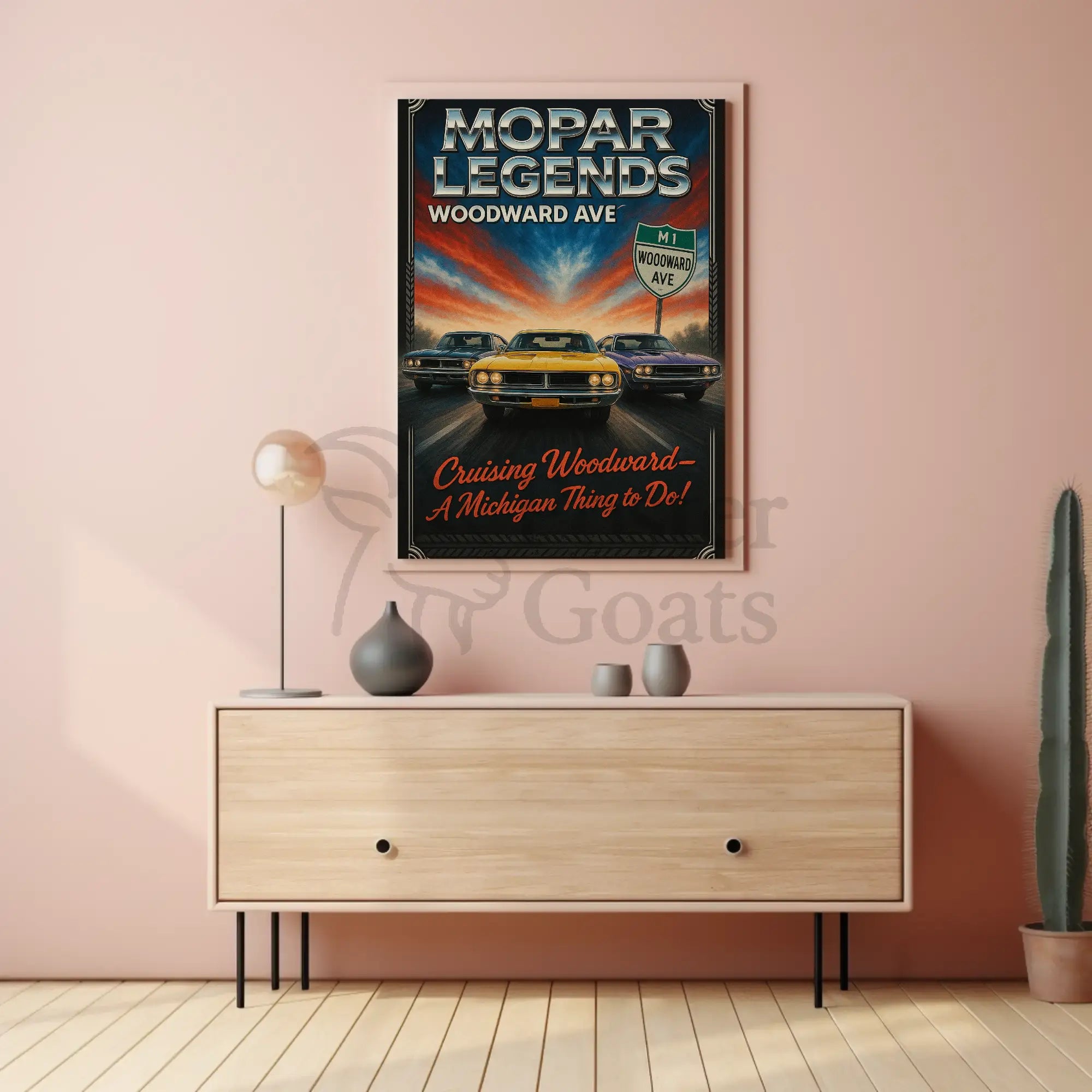 Mopar Legends Classic Cars Retro Cultural or Heritage Poster PosterGoat