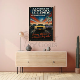 Mopar Legends Classic Cars Retro Cultural or Heritage Poster PosterGoat