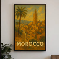 Moroccan Adventure Awaits Vintage Travel Poster PosterGoat