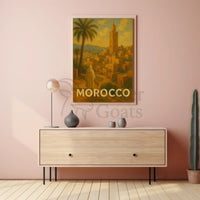 Moroccan Adventure Awaits Vintage Travel Poster PosterGoat