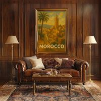 Moroccan Adventure Awaits Vintage Travel Poster PosterGoat