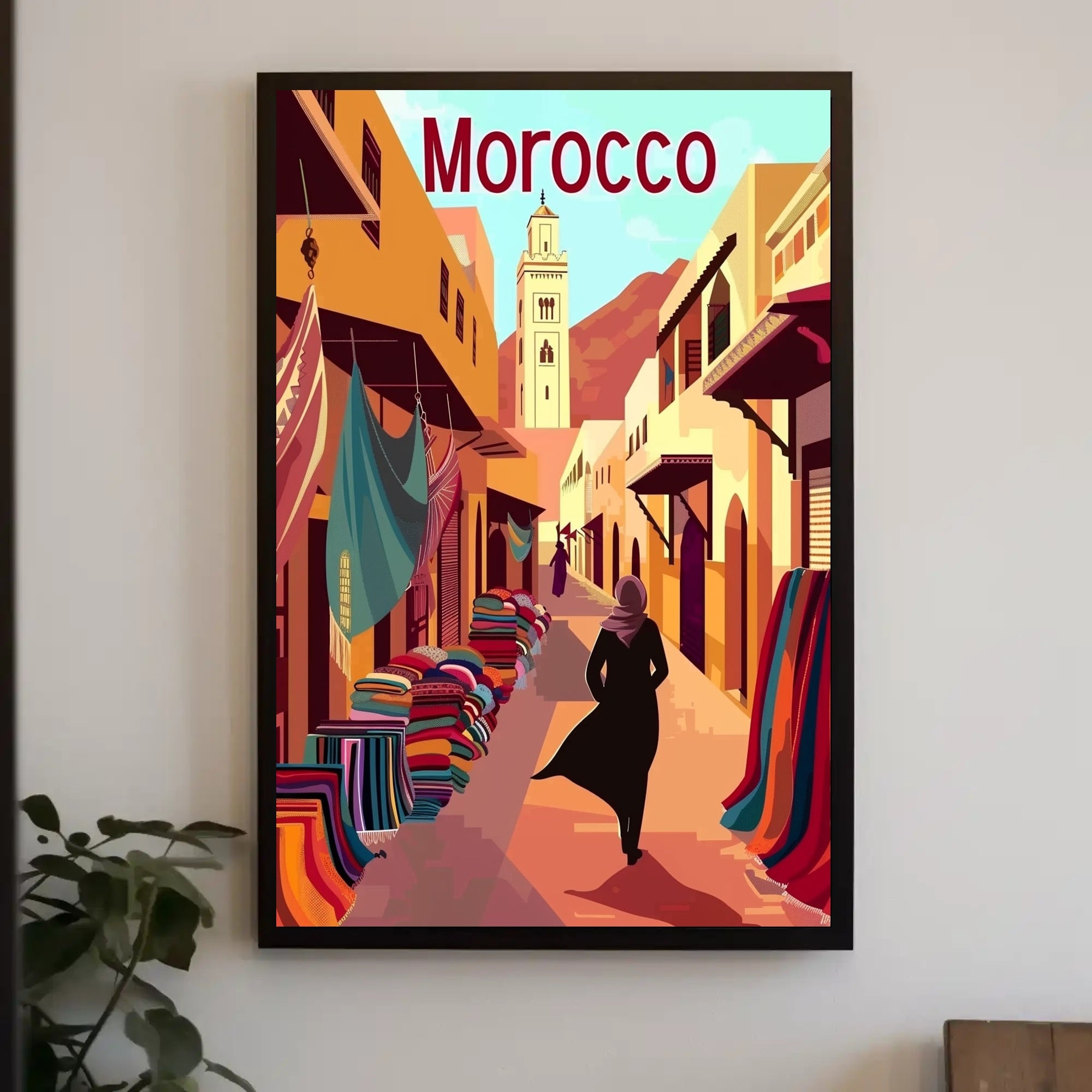 Moroccan Market Adventure Travel Poster PosterGoat