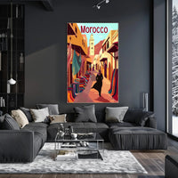 Moroccan Market Adventure Travel Poster PosterGoat