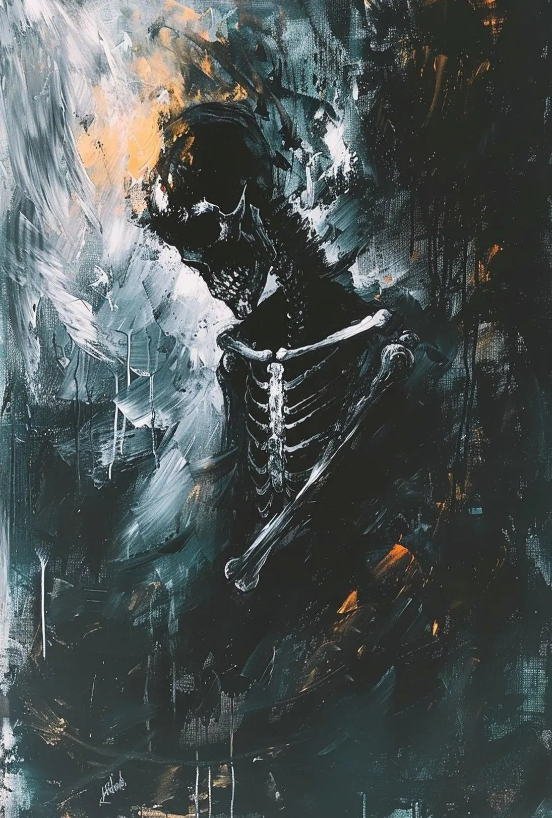 Mortality and Decay Abstract Artistic or Pop Culture Poster PosterGoat