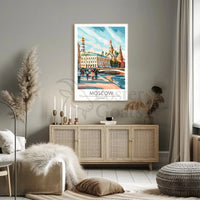 Moscow Architecture Urban Landscape Travel Poster PosterGoat