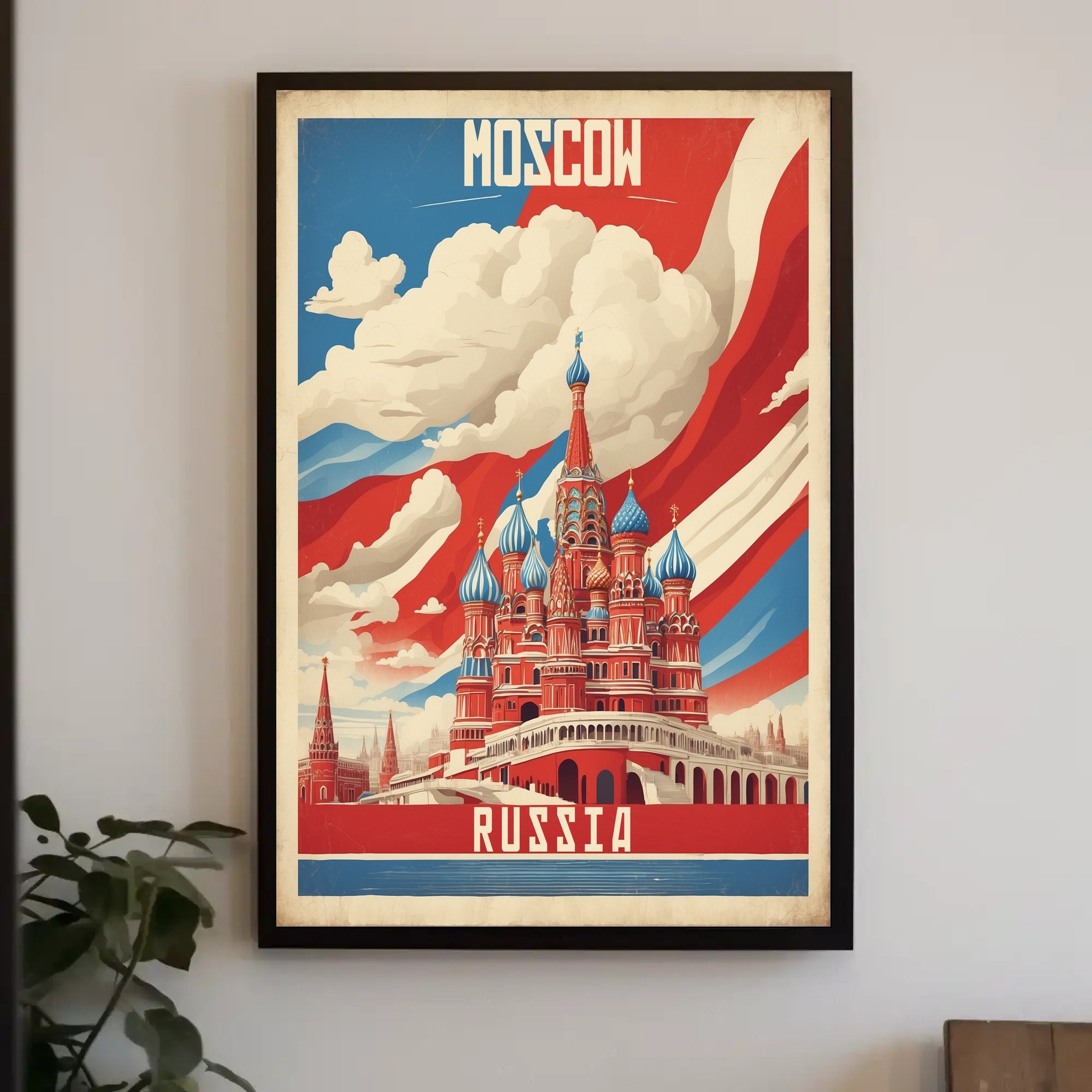 Moscow Poster: Iconic Saint Basil's Cathedral Adventure PosterGoat
