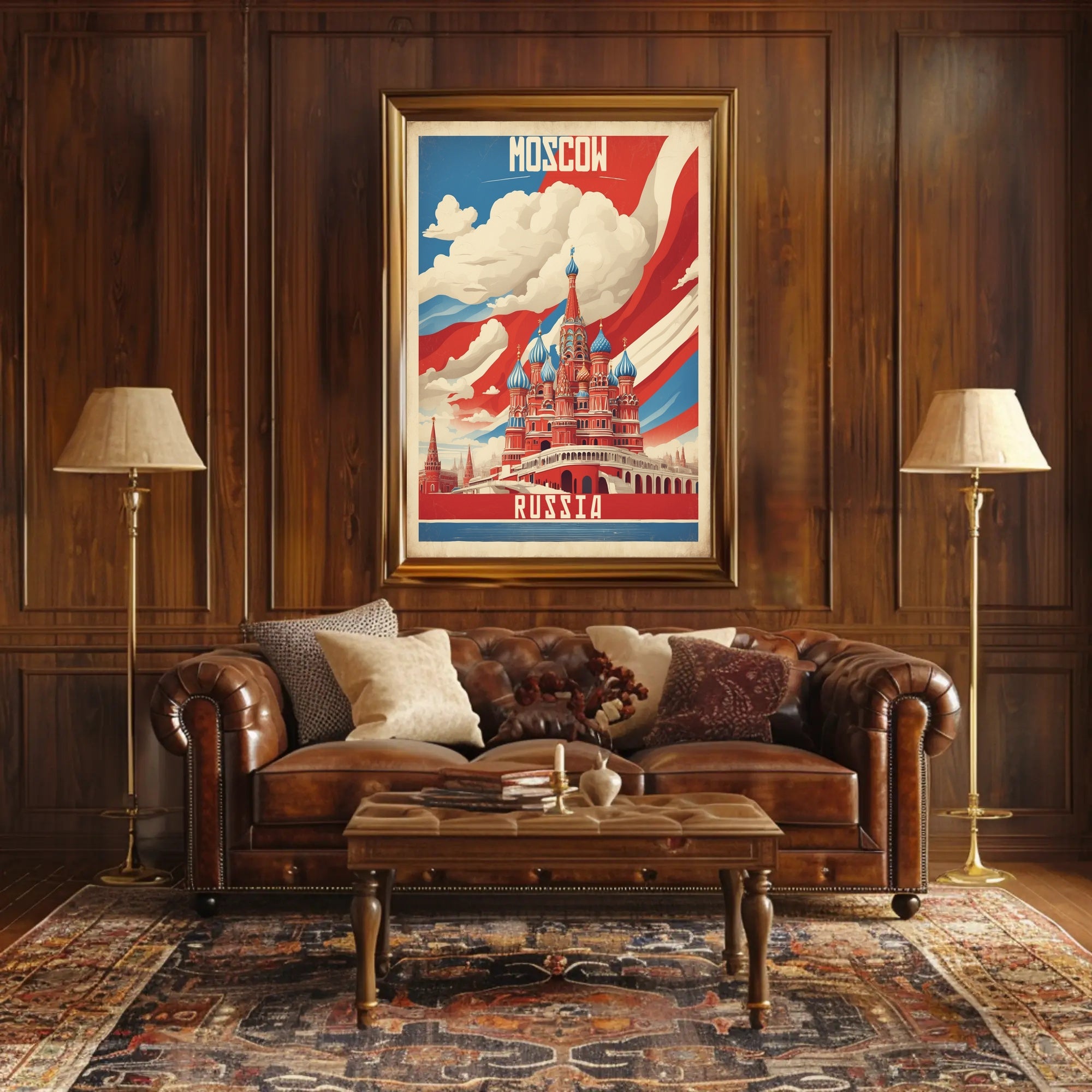 Moscow Poster: Iconic Saint Basil's Cathedral Adventure PosterGoat