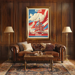 Moscow Poster: Iconic Saint Basil's Cathedral Adventure PosterGoat