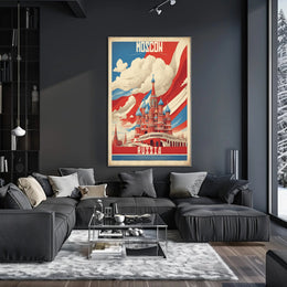 Moscow Poster: Iconic Saint Basil's Cathedral Adventure PosterGoat