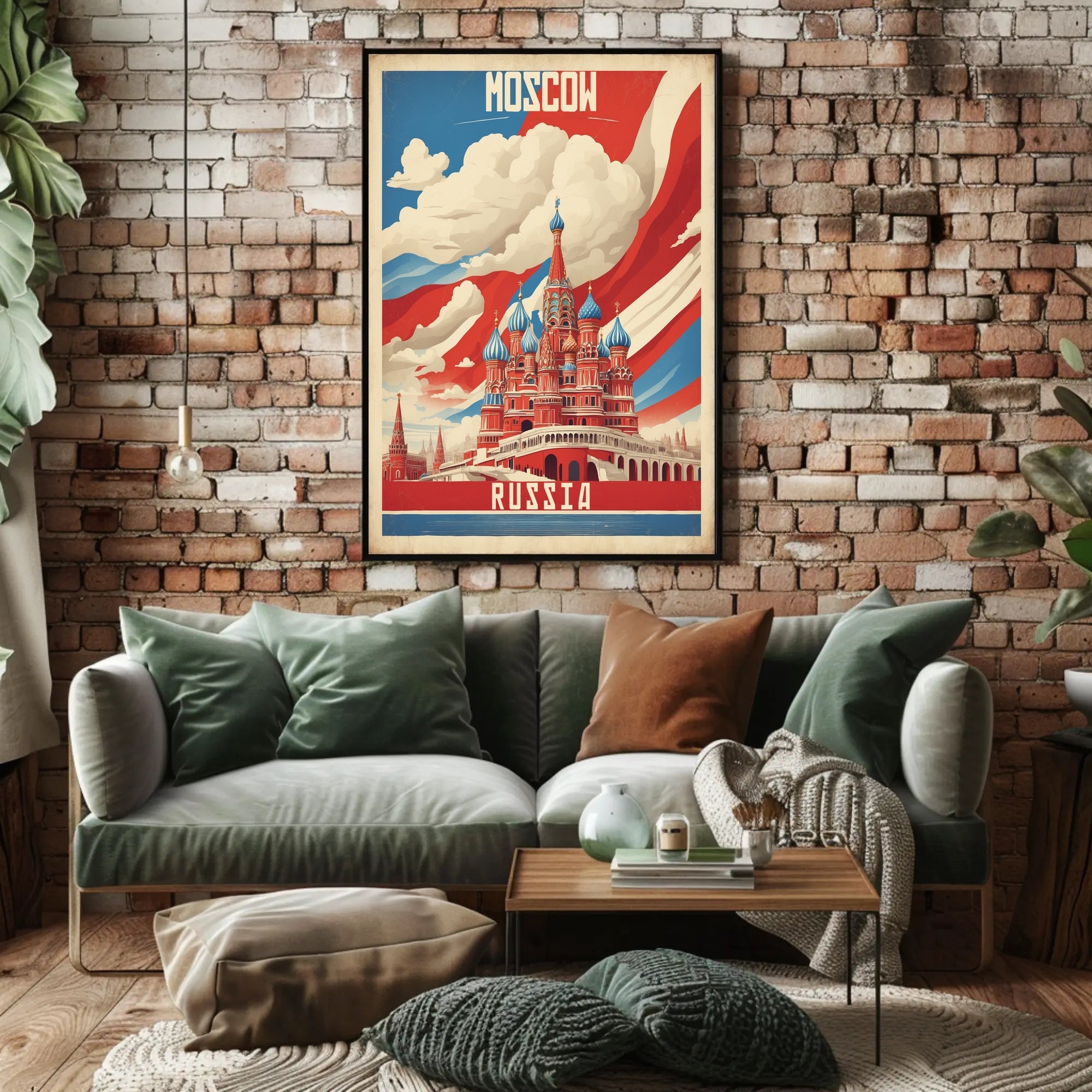 Moscow Poster: Iconic Saint Basil's Cathedral Adventure PosterGoat