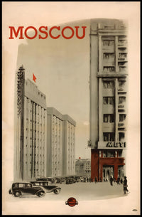 Moscow Vintage Poster Celebrating Soviet Architecture and History PosterGoat