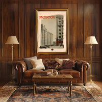 Moscow Vintage Poster Celebrating Soviet Architecture and History PosterGoat