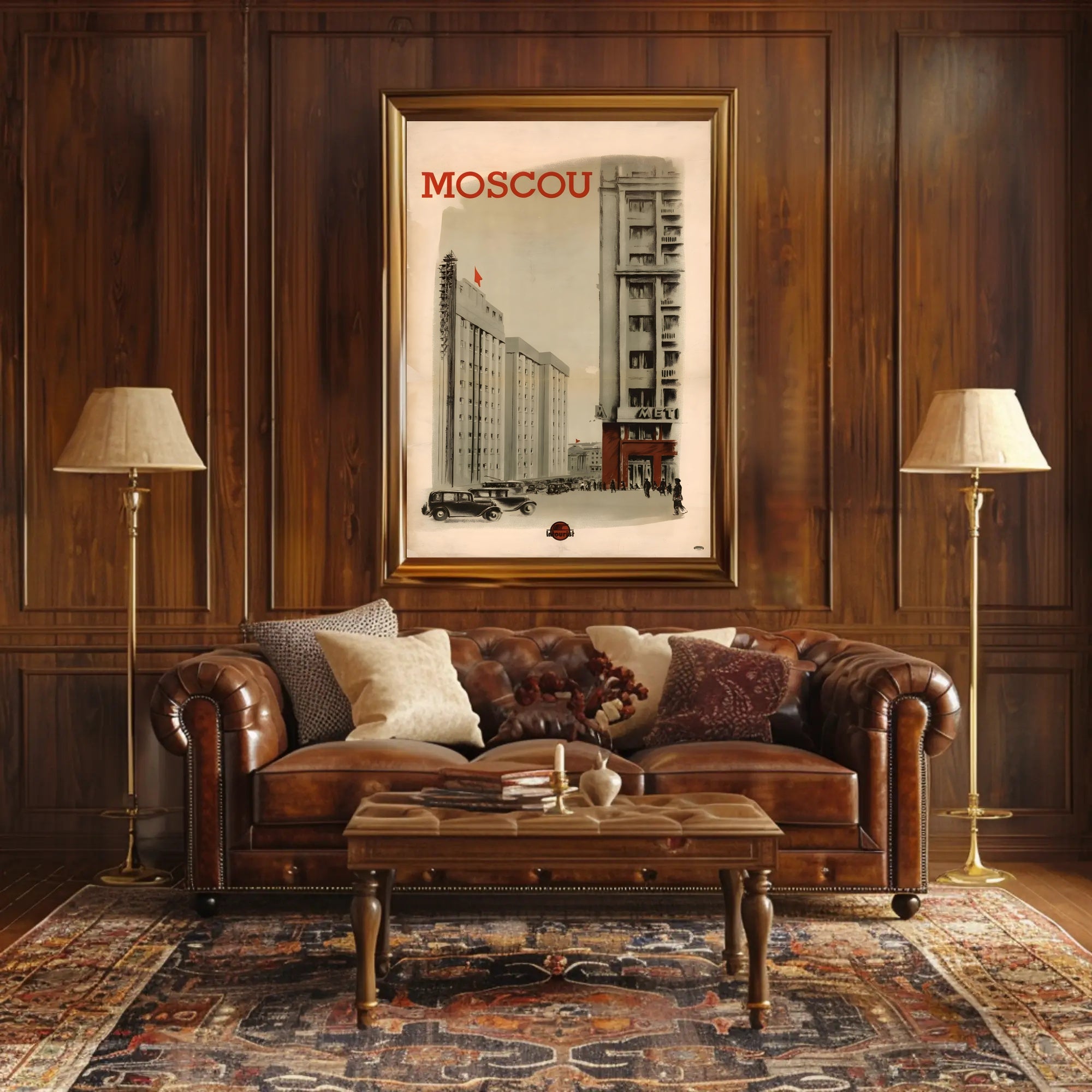 Moscow Vintage Poster Celebrating Soviet Architecture and History PosterGoat