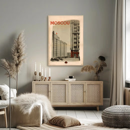 Moscow Vintage Poster Celebrating Soviet Architecture and History PosterGoat