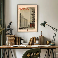 Moscow Vintage Poster Celebrating Soviet Architecture and History PosterGoat
