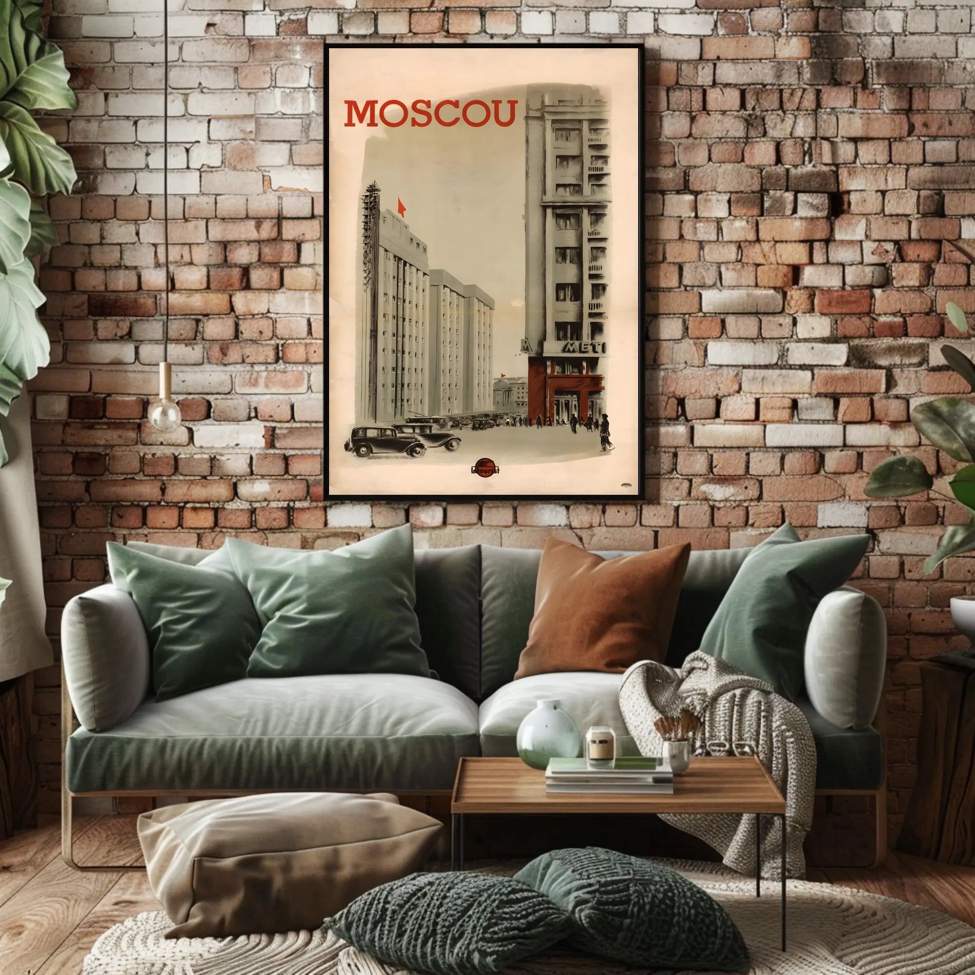Moscow Vintage Poster Celebrating Soviet Architecture and History PosterGoat