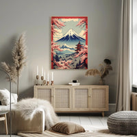 Mount Fuji Springtime Harmony Cultural or Heritage Poster PosterGoat