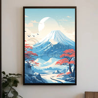 Mount Fuji Tranquil Landscape Cultural Heritage Poster PosterGoat