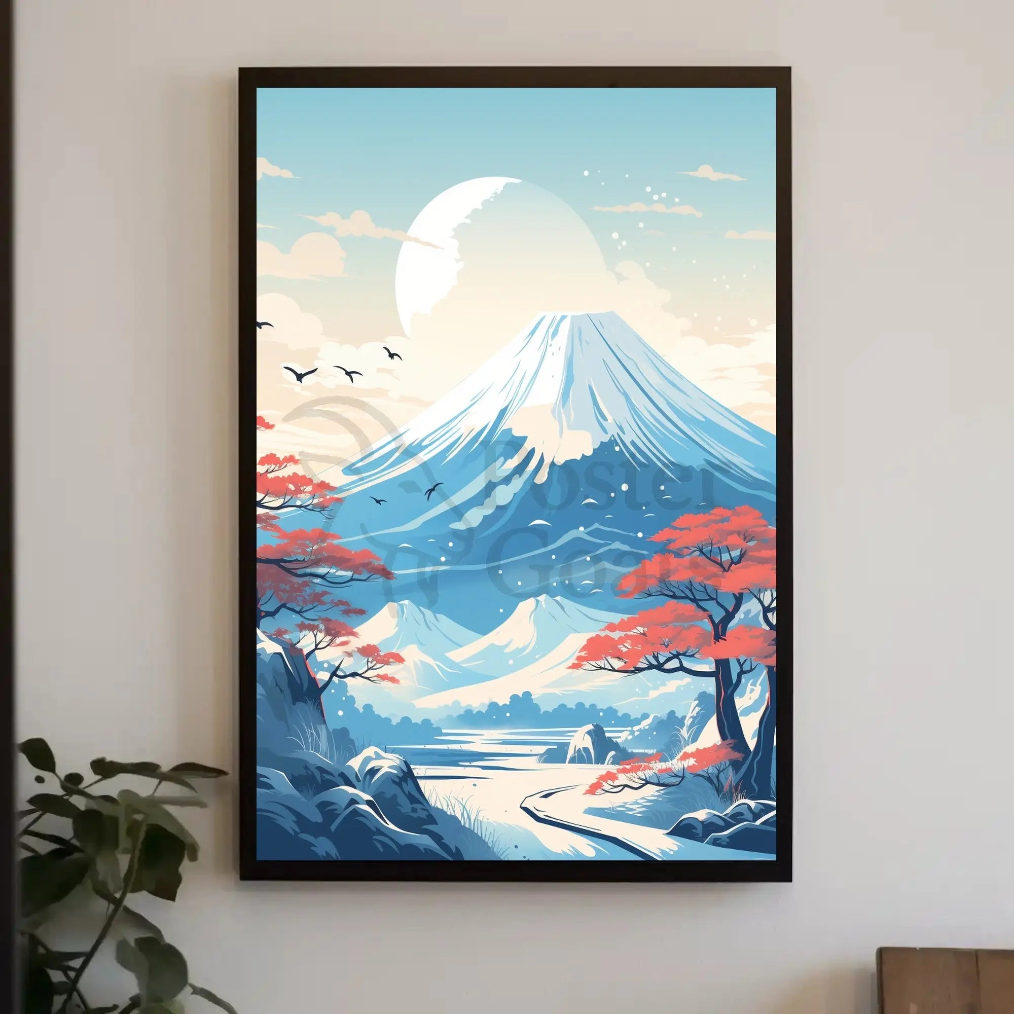 Mount Fuji Tranquil Landscape Cultural Heritage Poster PosterGoat