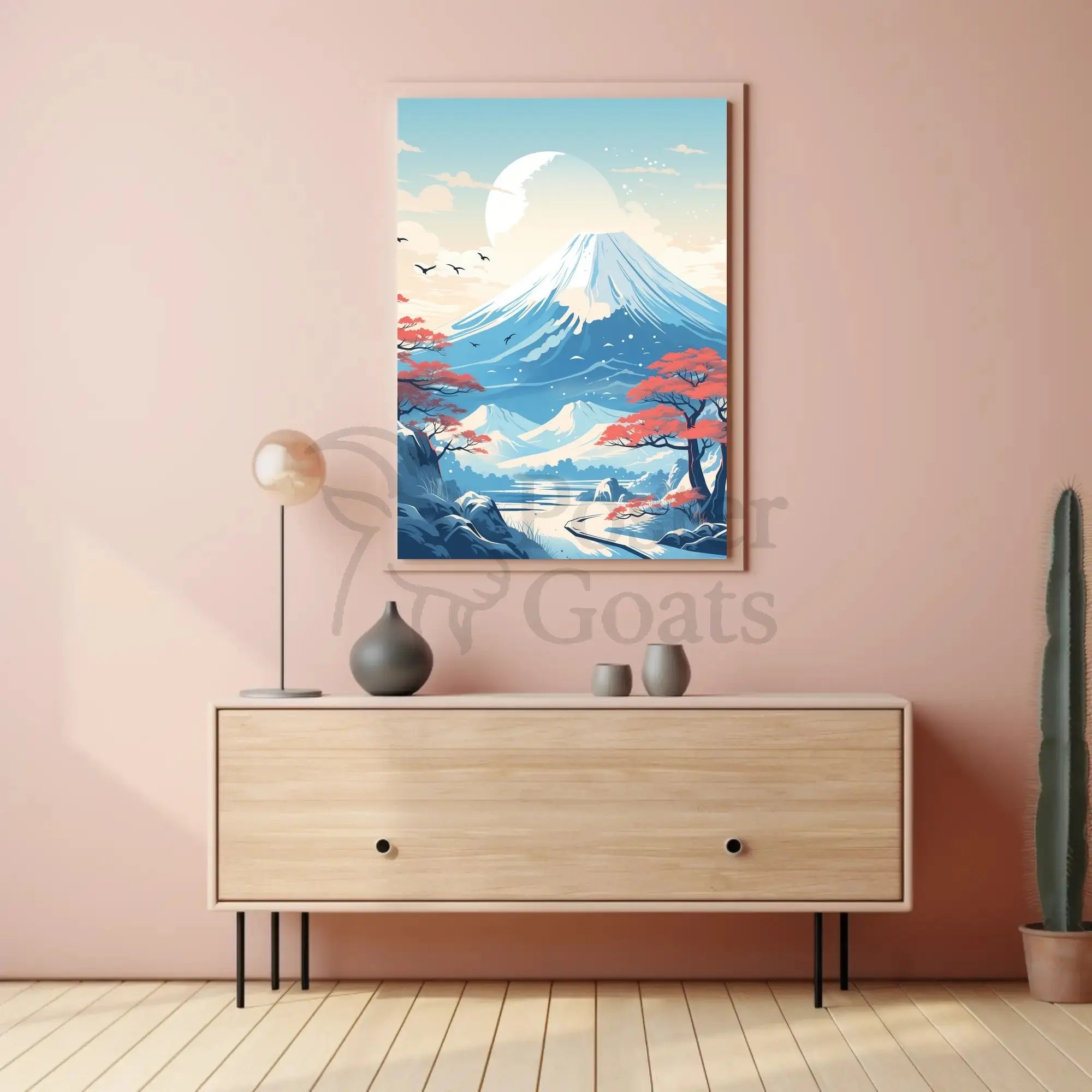 Mount Fuji Tranquil Landscape Cultural Heritage Poster PosterGoat