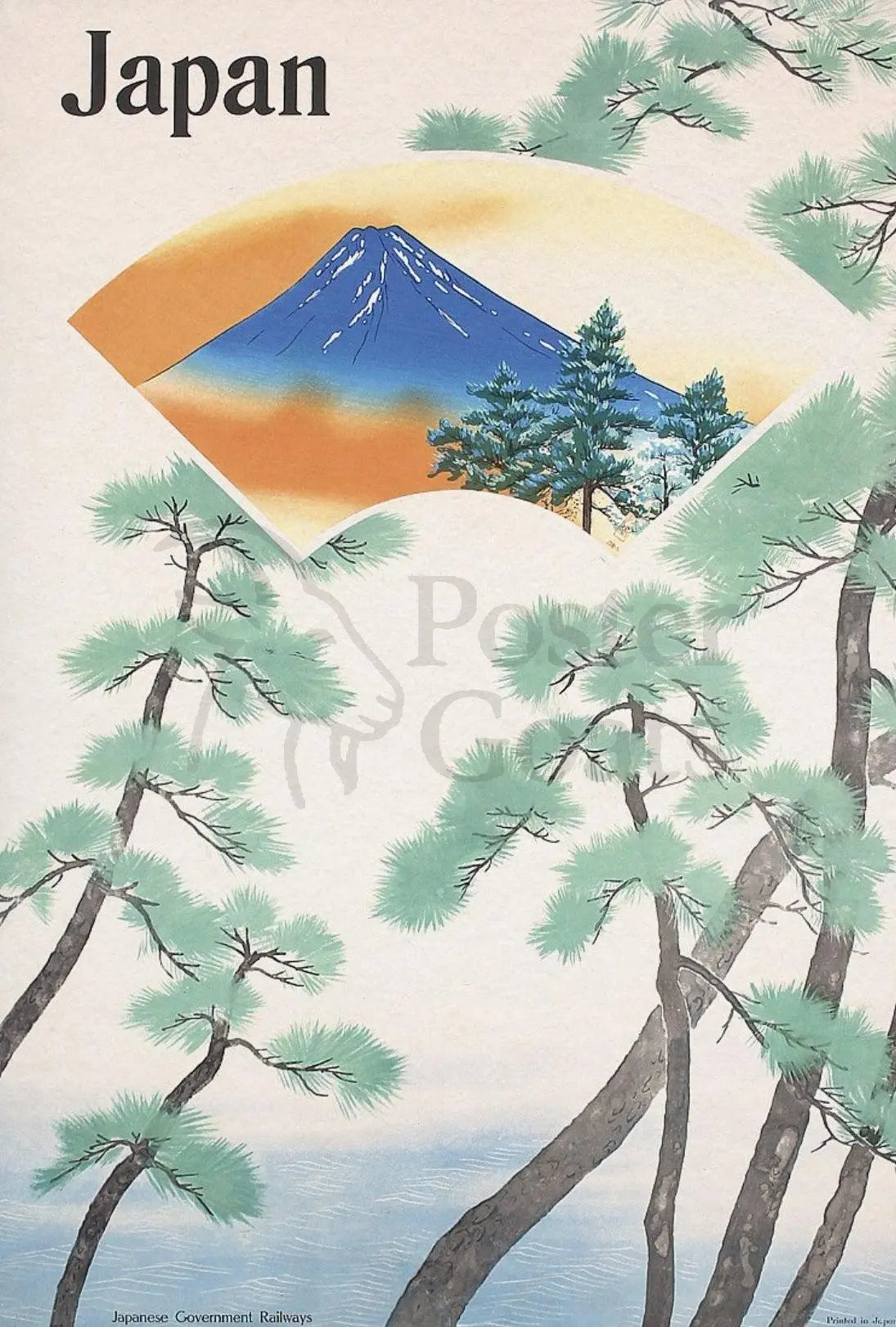 Mount Fuji Tranquility Japanese Cultural Heritage Poster PosterGoat