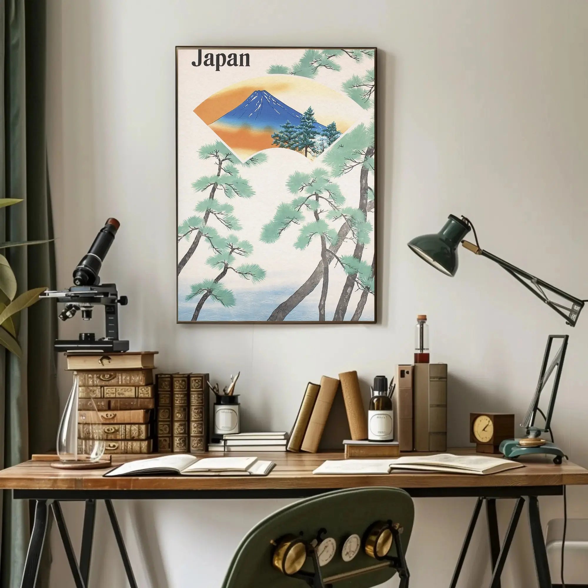 Mount Fuji Tranquility Japanese Cultural Heritage Poster PosterGoat