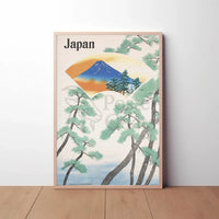 Mount Fuji Tranquility Japanese Cultural Heritage Poster PosterGoat