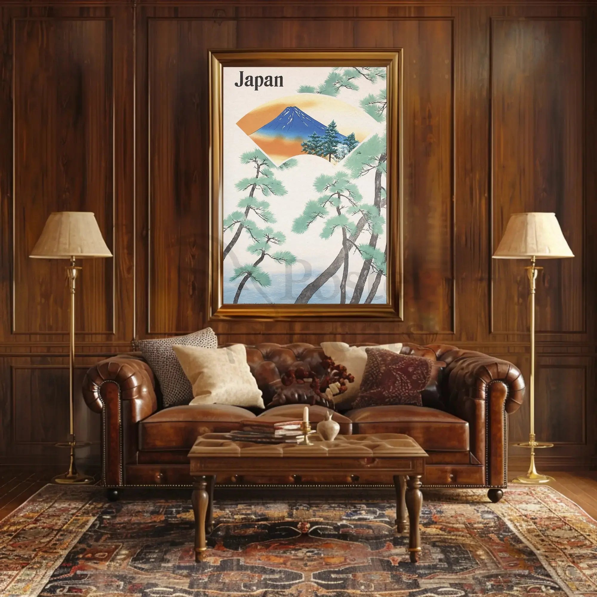 Mount Fuji Tranquility Japanese Cultural Heritage Poster PosterGoat