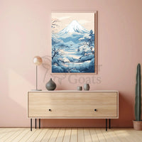Mount Fuji Tranquility Japanese Landscape Cultural Heritage Poster PosterGoat
