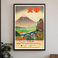Mount Fuji Travel Poster: Serene Japanese Landscape Scenery PosterGoat