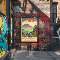 Mount Fuji Travel Poster: Serene Japanese Landscape Scenery PosterGoat