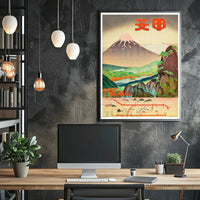 Mount Fuji Travel Poster: Serene Japanese Landscape Scenery PosterGoat