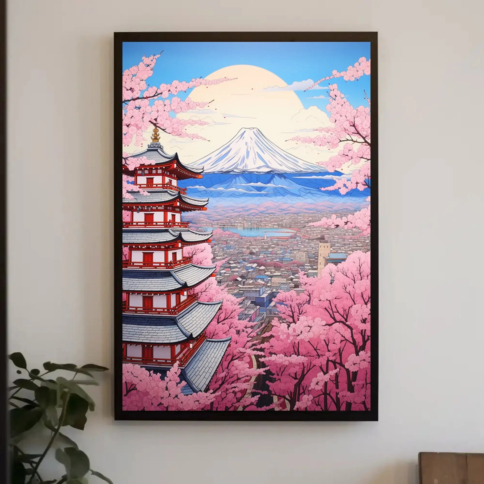 Mount Fuji in Spring Cultural Heritage Poster PosterGoat