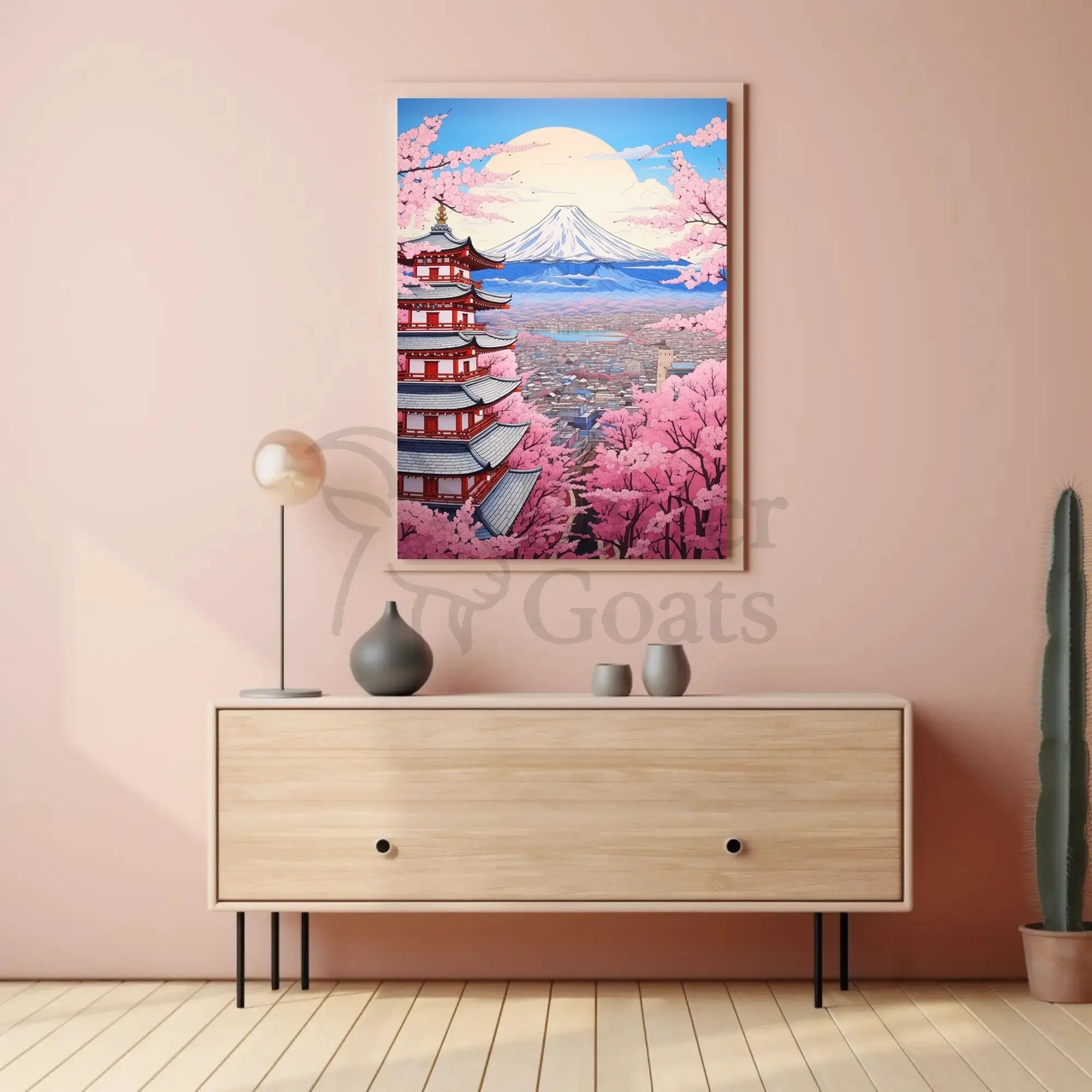 Mount Fuji in Spring Cultural Heritage Poster PosterGoat