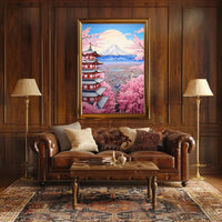 Mount Fuji in Spring Cultural Heritage Poster PosterGoat