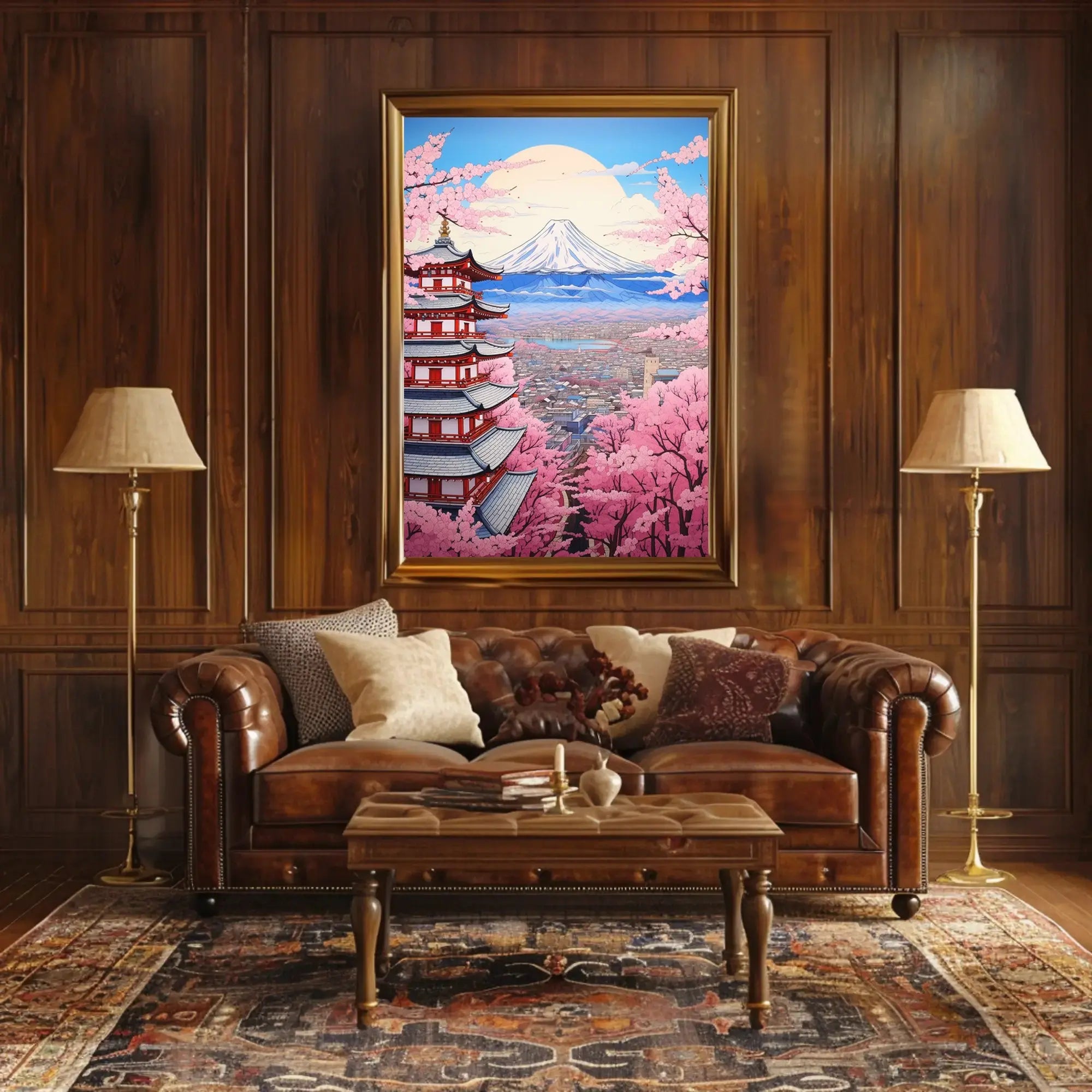 Mount Fuji in Spring Cultural Heritage Poster PosterGoat