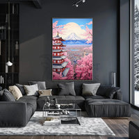 Mount Fuji in Spring Cultural Heritage Poster PosterGoat