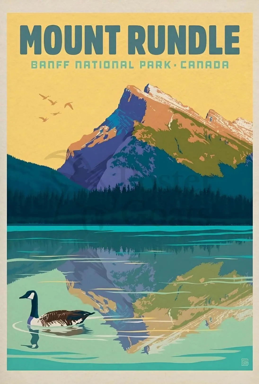 Mount Rundle Adventure Banff National Park Poster PosterGoat