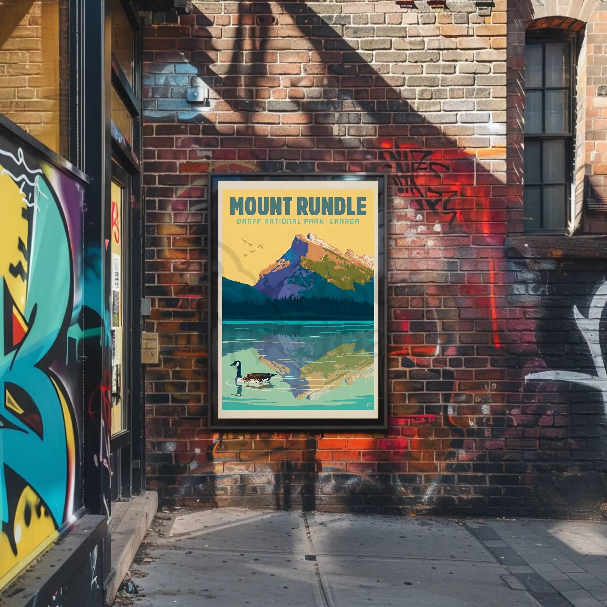Mount Rundle Adventure Banff National Park Poster PosterGoat